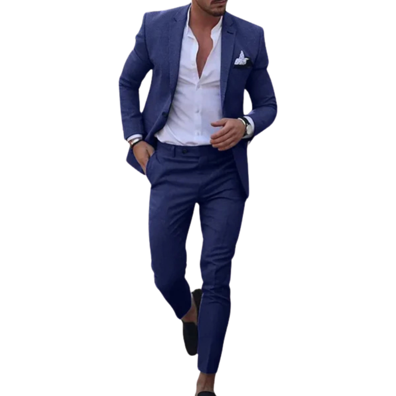 Adrian – Costume homme deux pièces avec pantalons larges et blazer slim fit