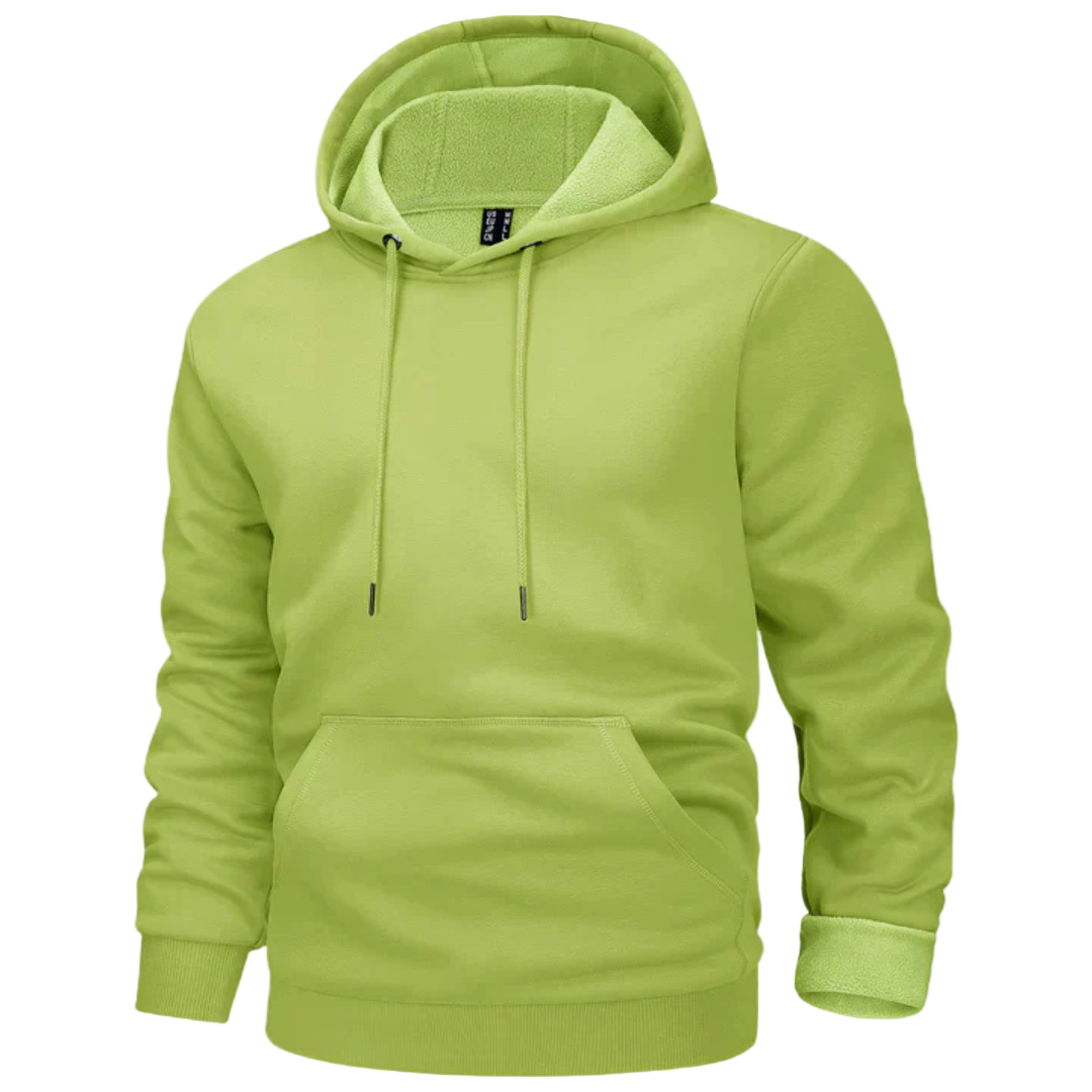 FleeceHood – Felpa con cappuccio regolabile con coulisse e tasca frontale