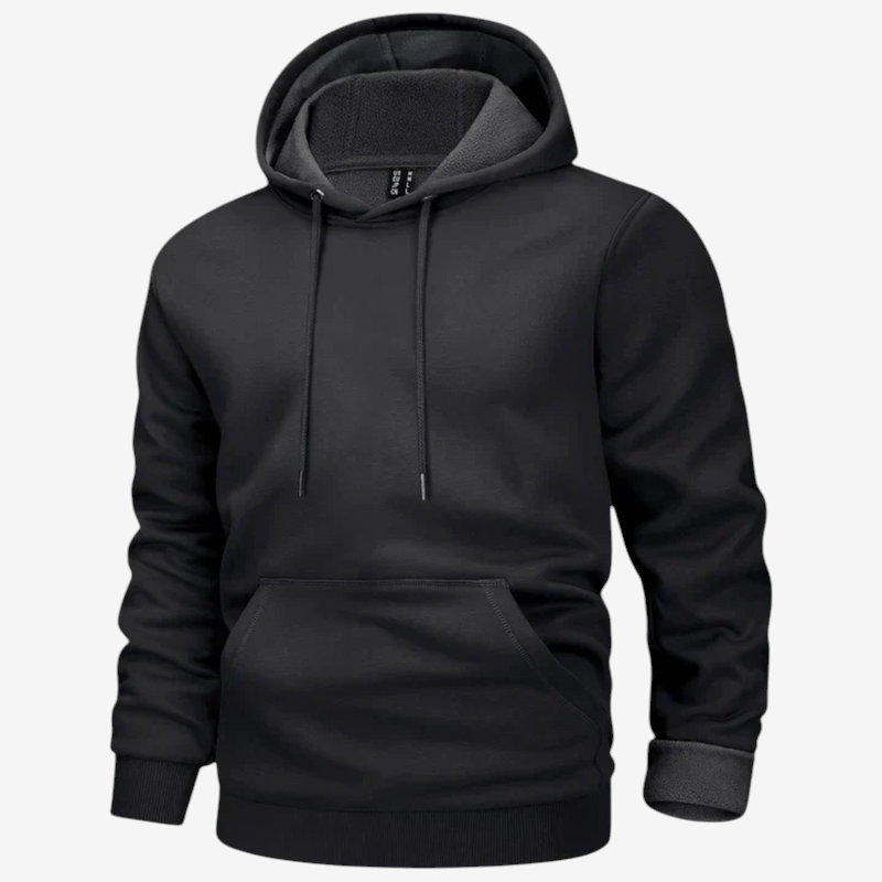 FleeceHood – Felpa con cappuccio regolabile con coulisse e tasca frontale