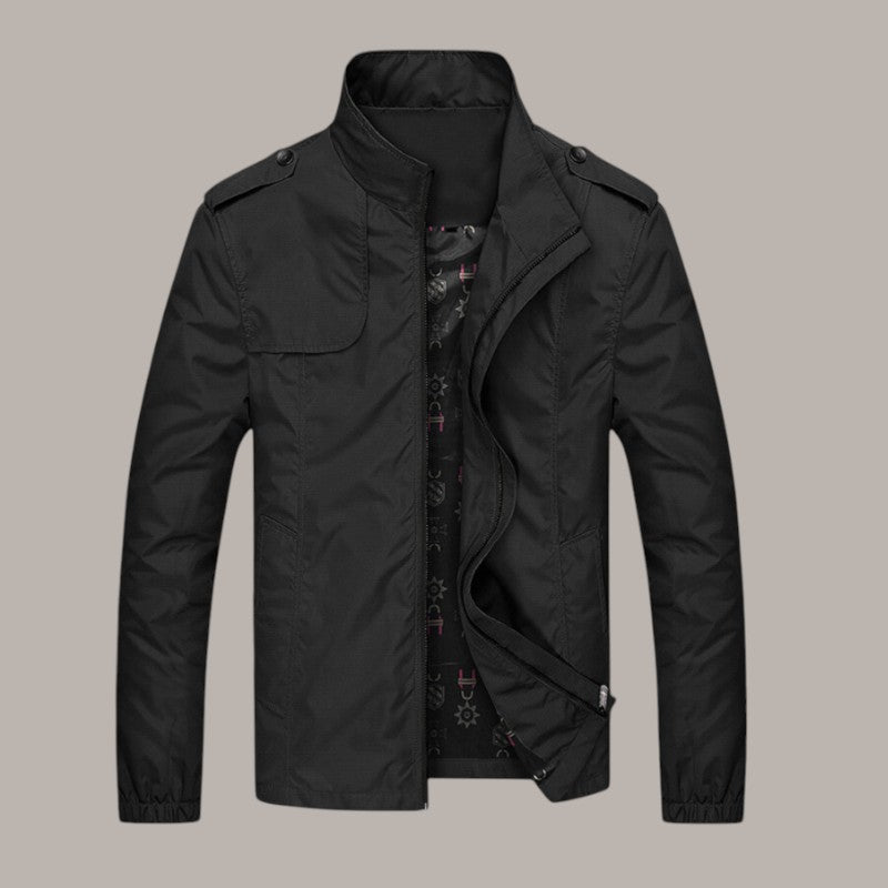 Asher - Slim Fit Jacket with Zipper Closure