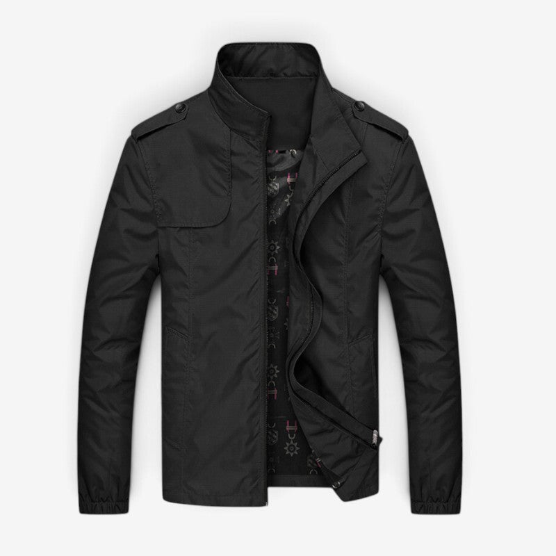 Asher - Slim Fit Jacket with Zipper Closure