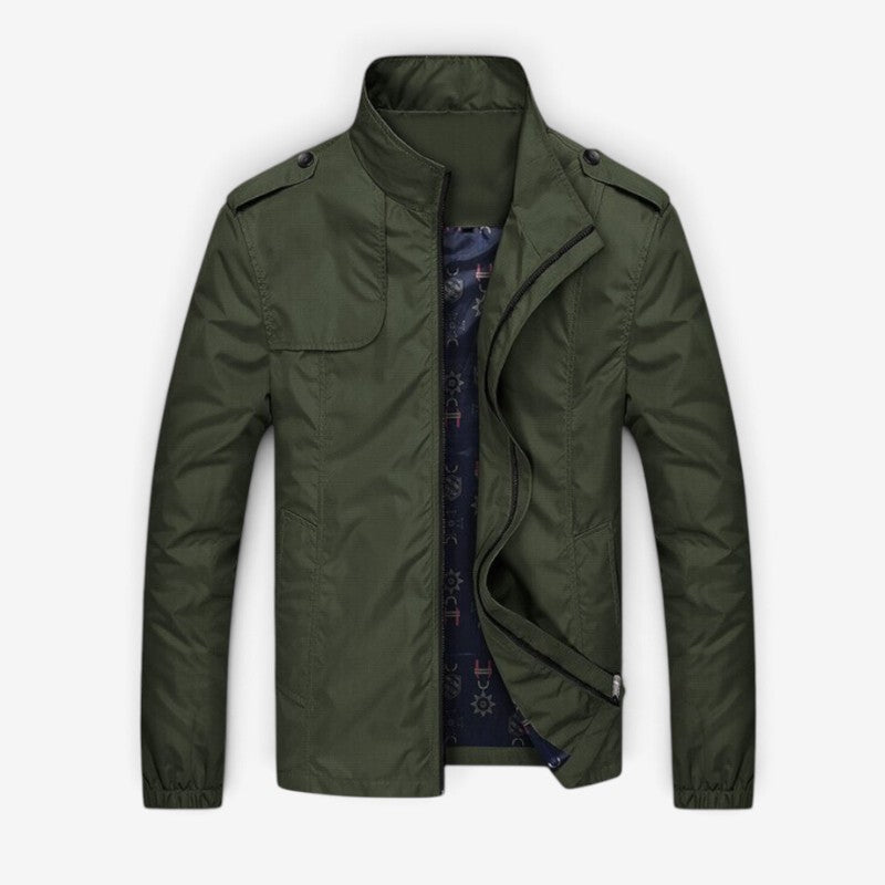Asher - Slim Fit Jacket with Zipper Closure