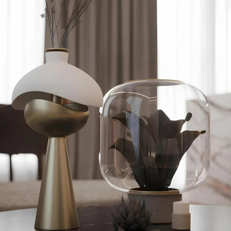 LumiAura - Lampe de table décorative unique au design sculptural artistique
