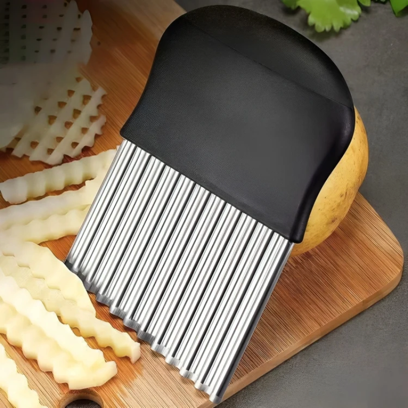 Tagliaverdure ondulato CrinkleCraft in acciaio inossidabile