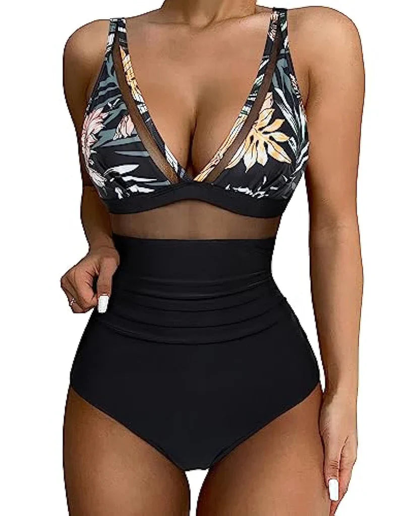 Aria - Costume intero elegante con vestibilità valorizzante e spalline regolabili