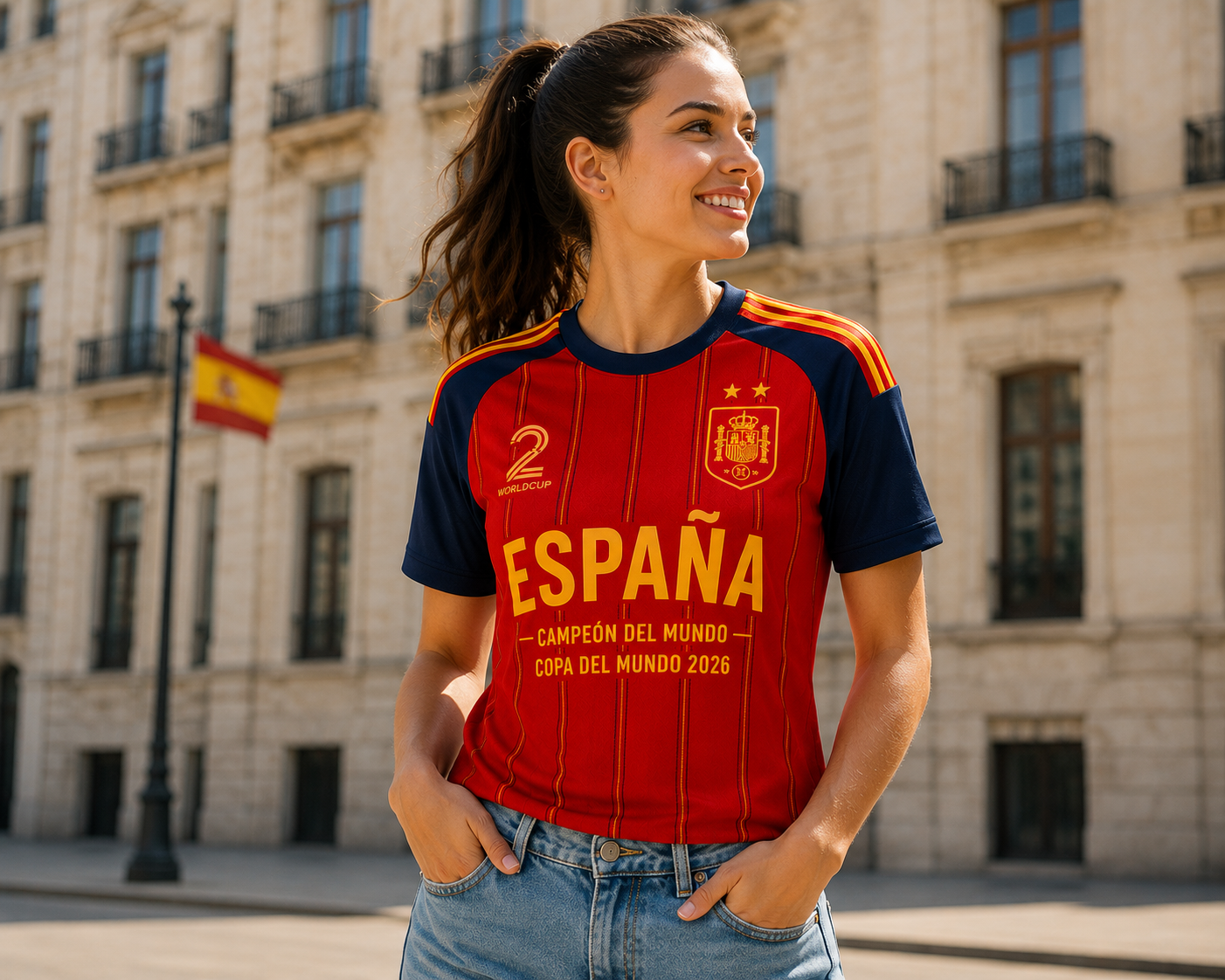 Oliver - Spain 2026 World Champions Jersey for Men