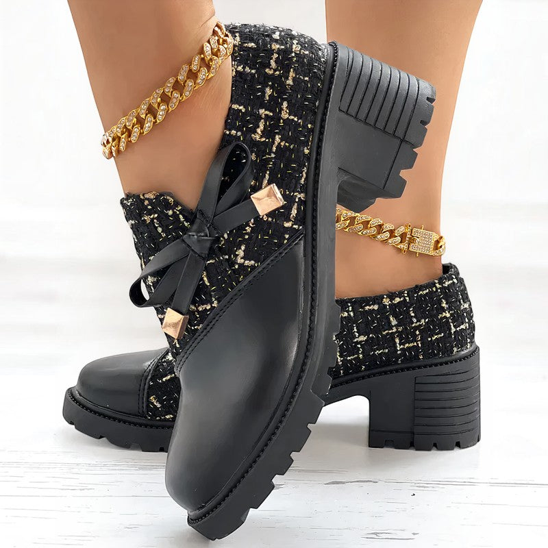 Julia - Low-Heel Shoes with Zipper Closure