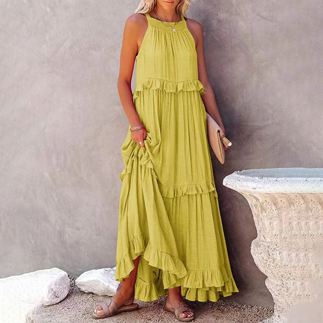 Mira - Abito alla moda senza maniche con scollo rotondo