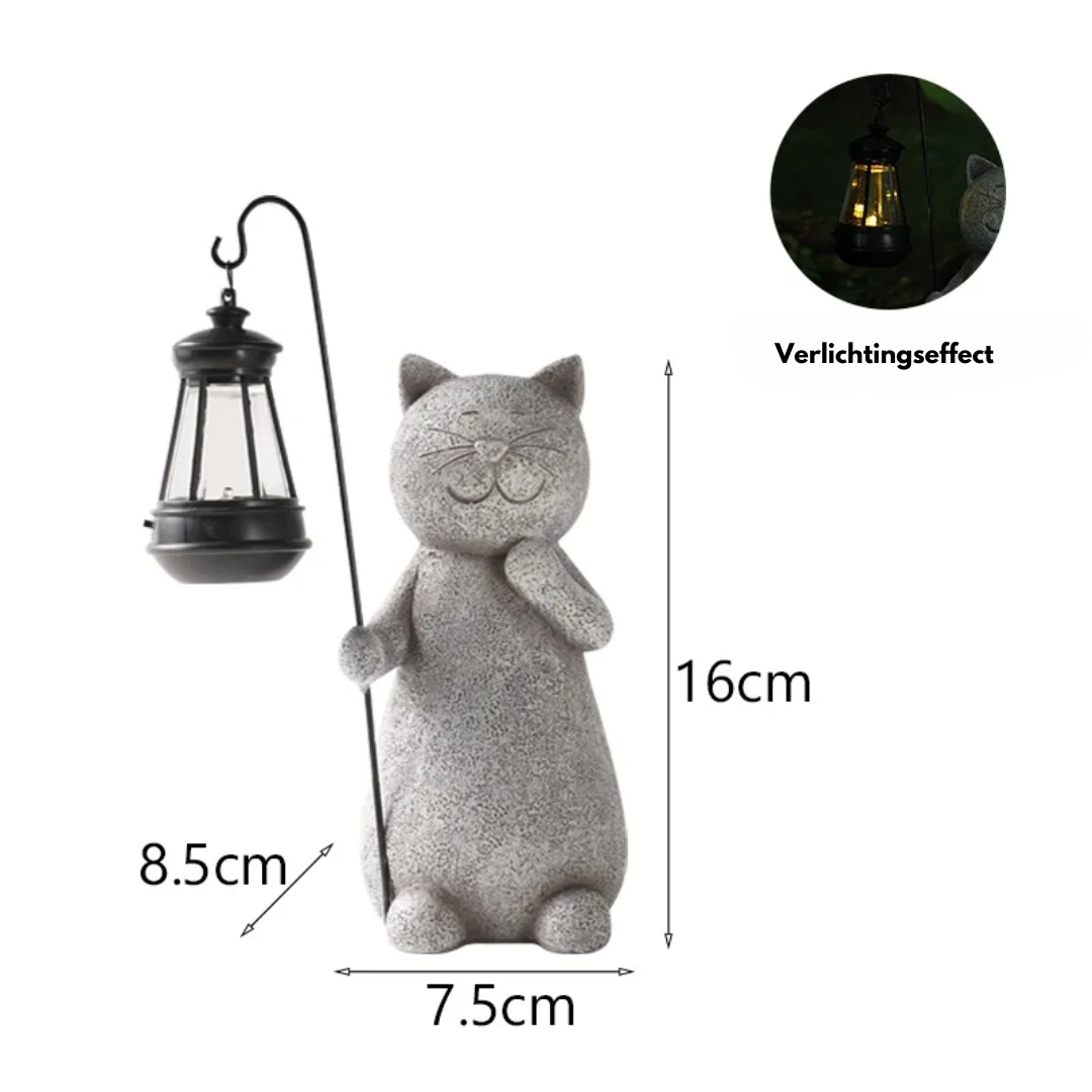 EnchantedKitty - Fantazyjna figurka ogrodowa o odpornej na warunki atmosferyczne konstrukcji