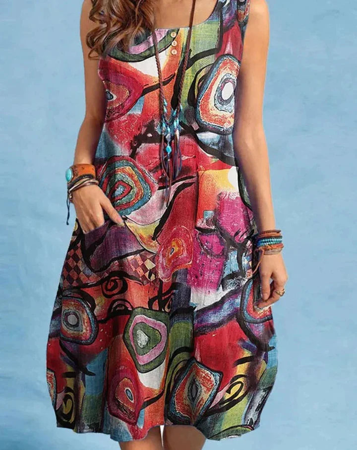 SwiftStyle™ - Bedrukte Jurk