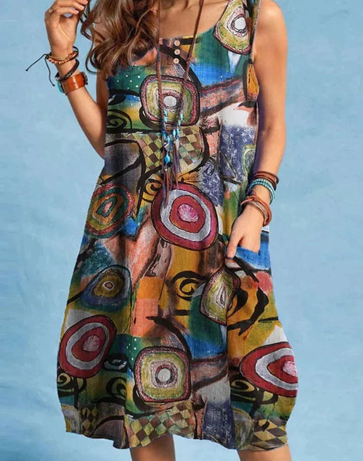 SwiftStyle™ - Printed Dress