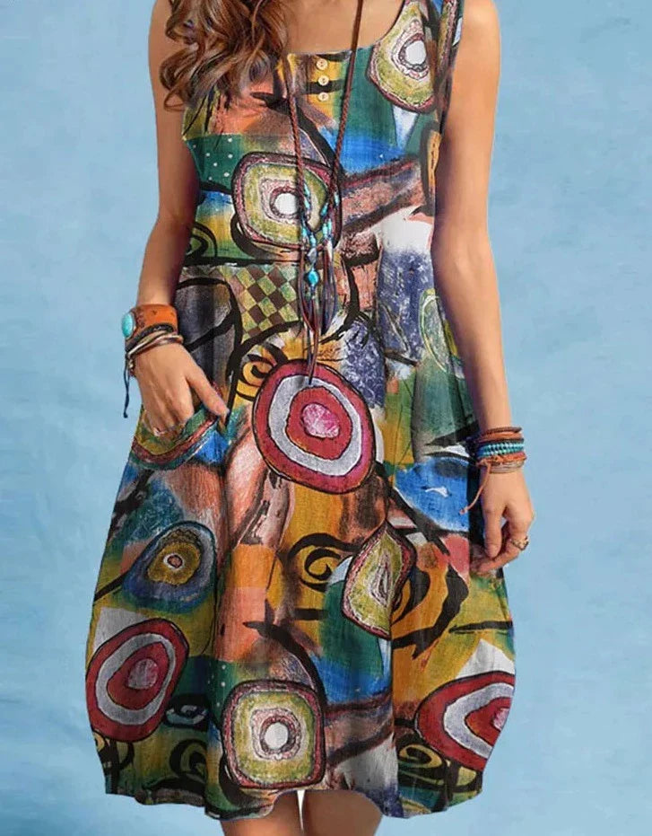 SwiftStyle™ - Printed Dress