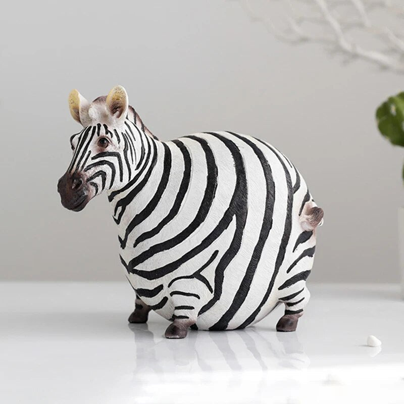 WildStride - Sculpture de zèbre écologique pour une décoration élégante