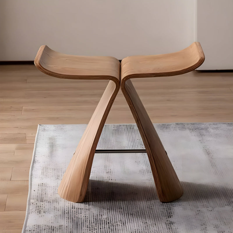 Benchel - Panchina in legno massello con finitura in legno naturale