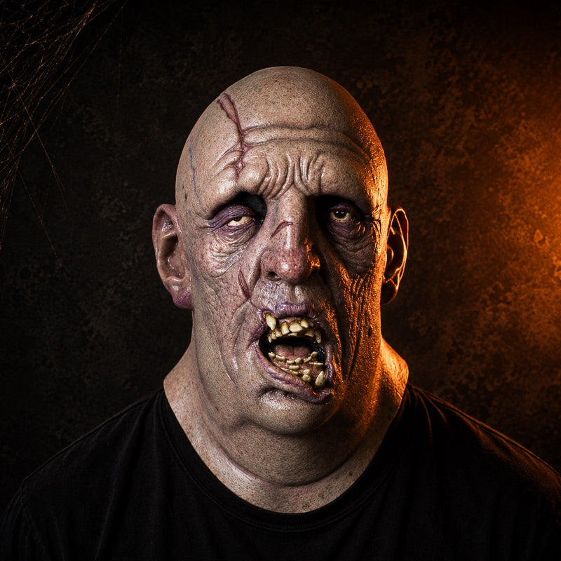 GraveMimic - Masque de zombie horrifique aux détails faciaux complexes
