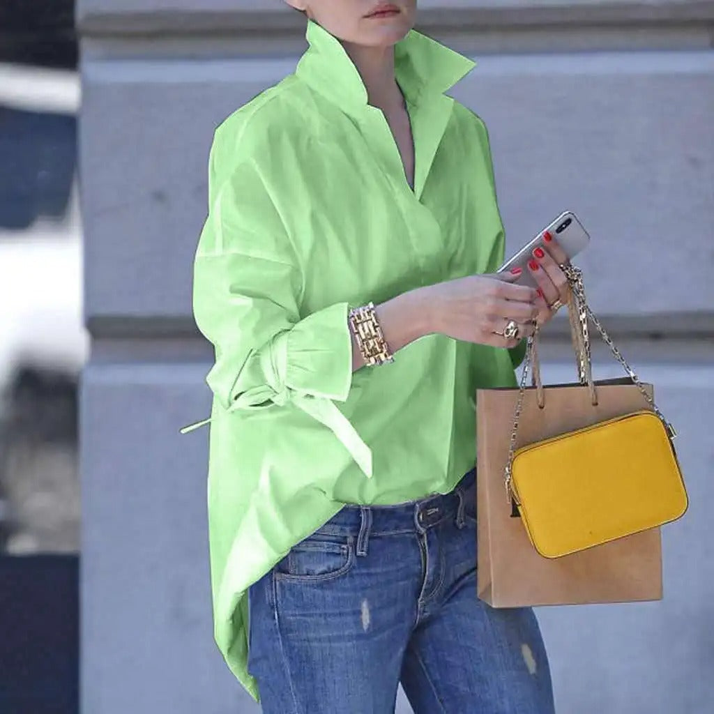 Rosalie - Camicia elegante con maniche lunghe e chiusura con bottoni