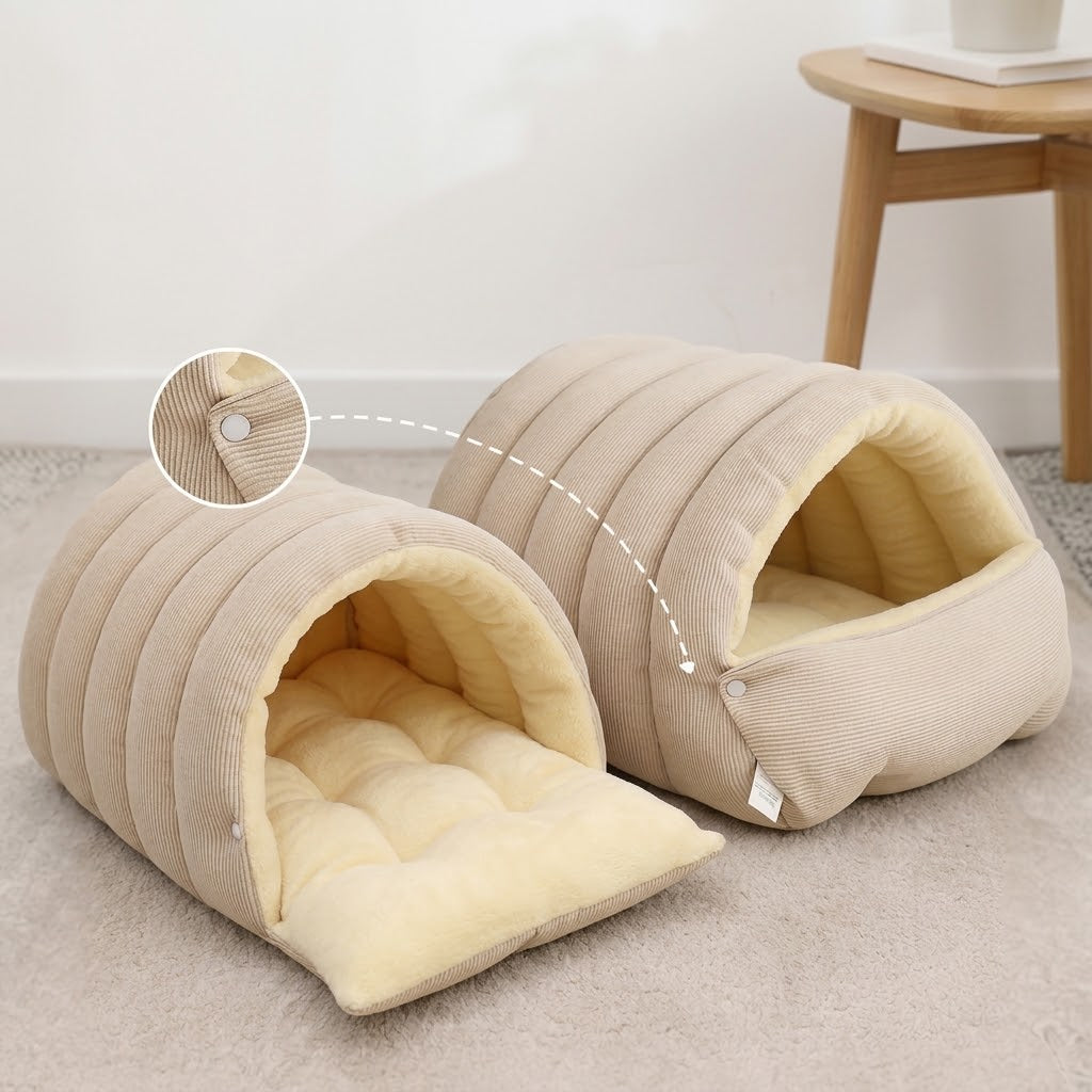 PawHaven - Pet Shelter with Removable Roof And Textured Base