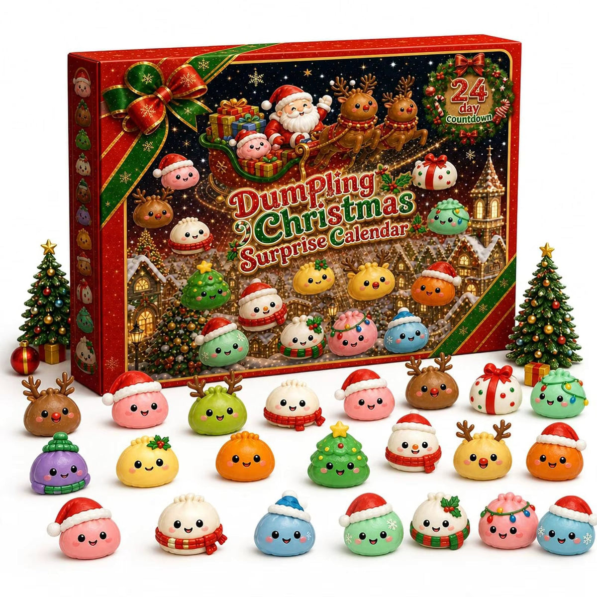 Squishmas - kalendarz adwentowy z 24 niespodziankami w postaci miękkich zabawek sensorycznych