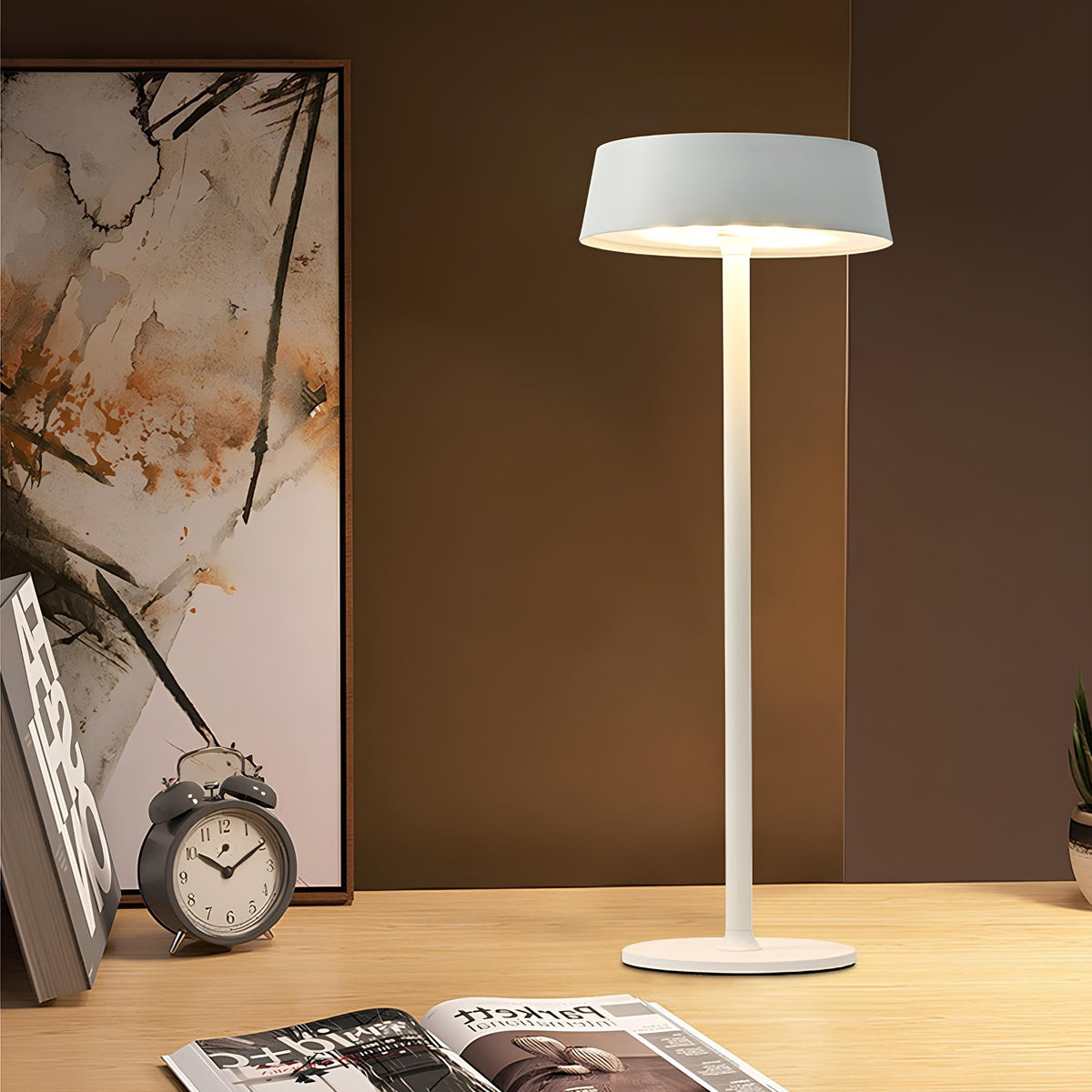 ModeGlow - Lámpara de mesa con batería recargable e iluminación ajustable