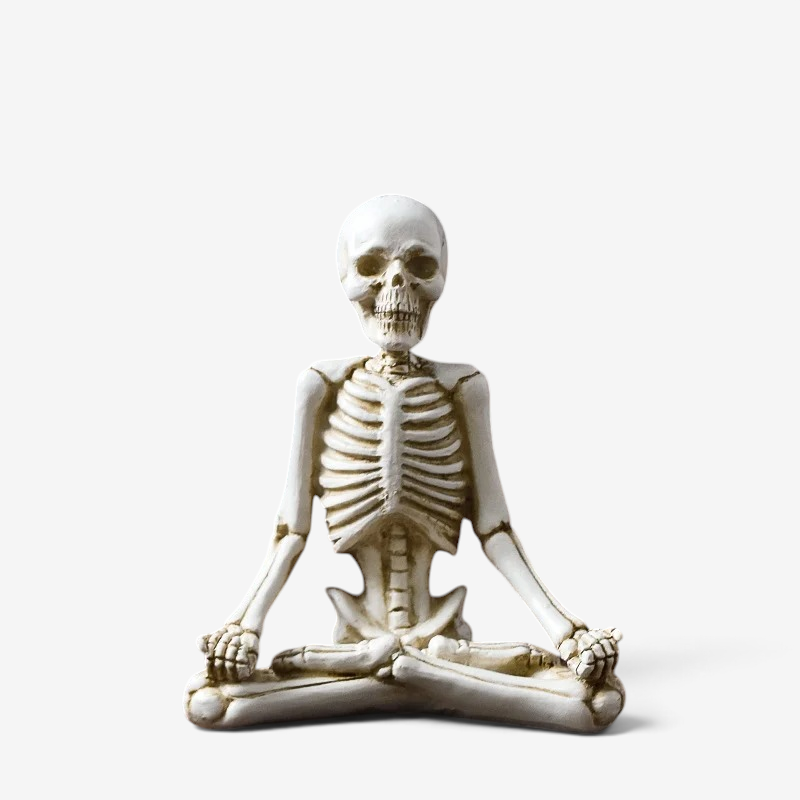 Figurka szkieletu na Halloween, dekoracja z żywicy