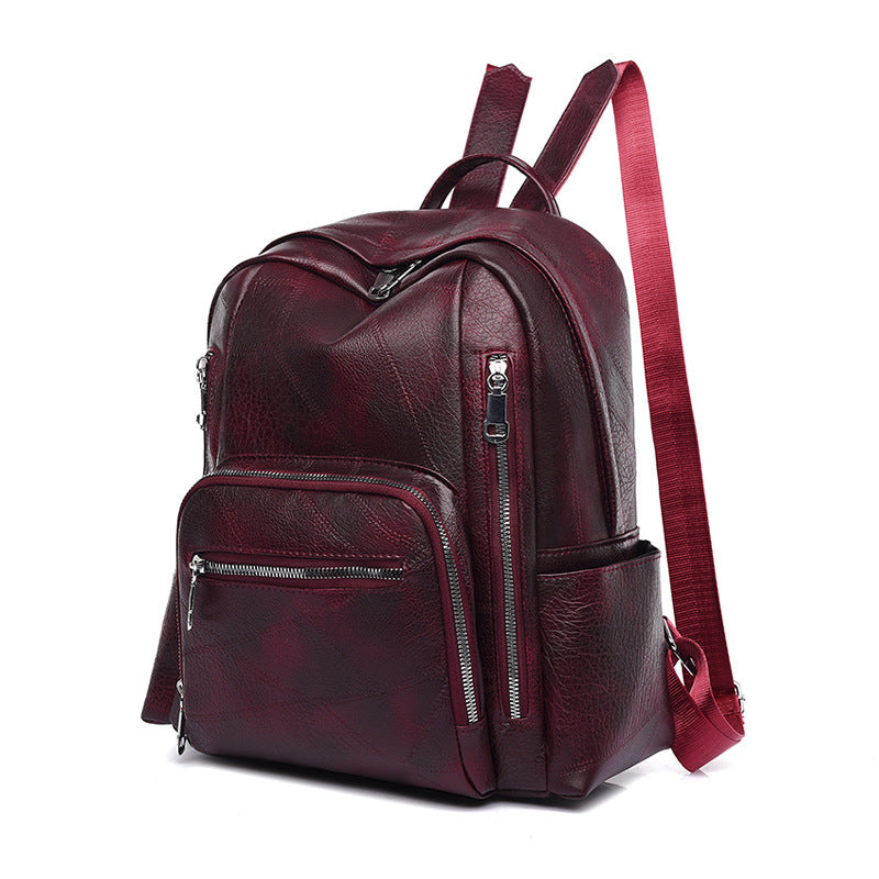 Sophia - Retro shoulder bag with pleats and multiple compartments