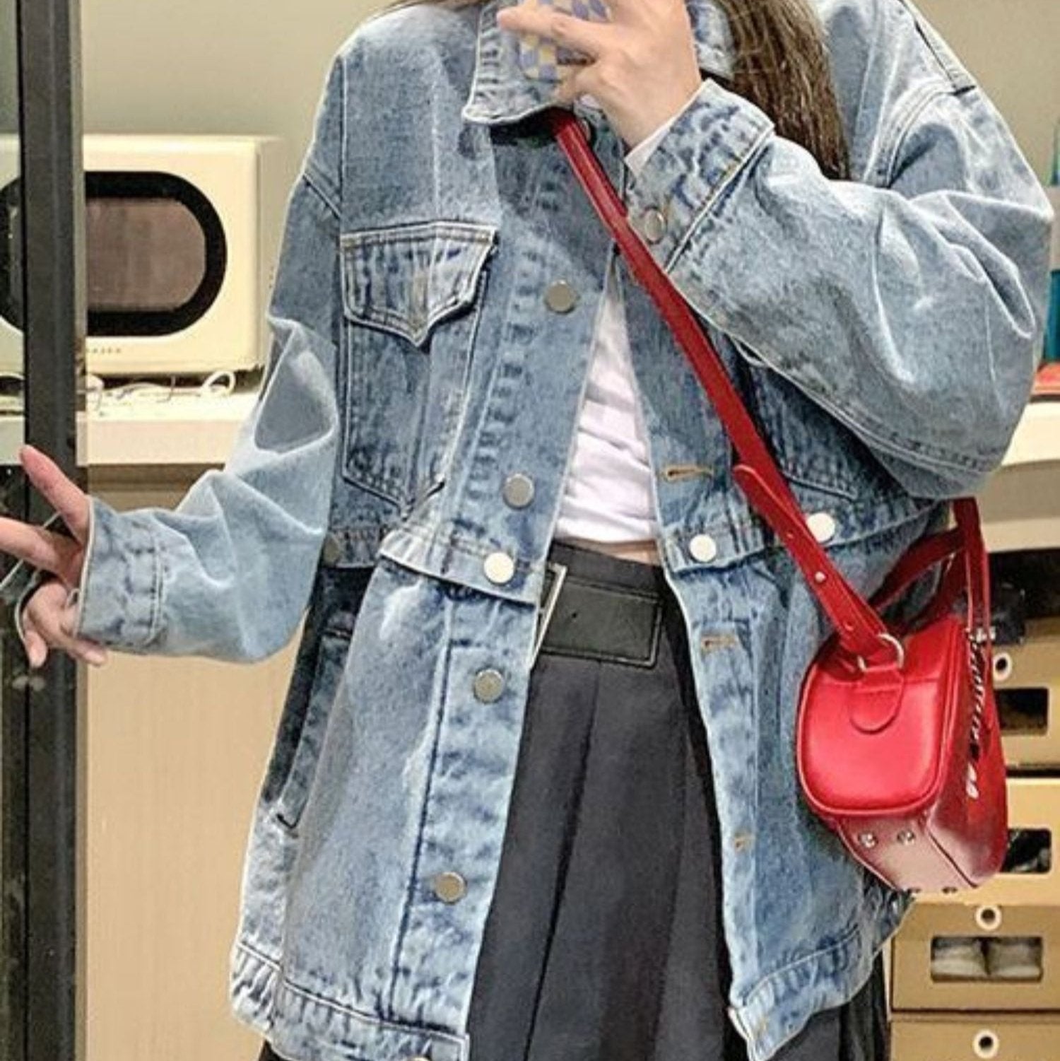 Emma - Giacca di jeans elegante con maniche lunghe