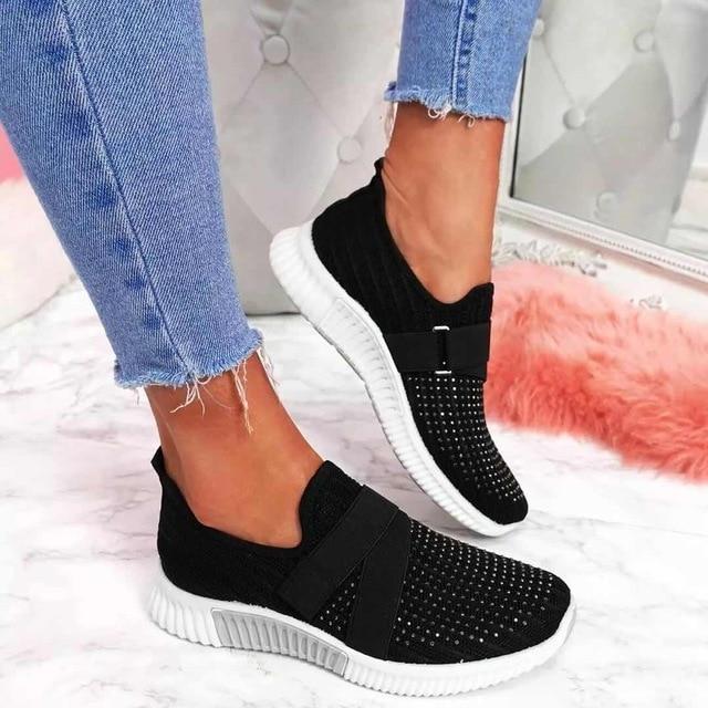 Luna - Eleganckie sneakersy z brokatowymi akcentami