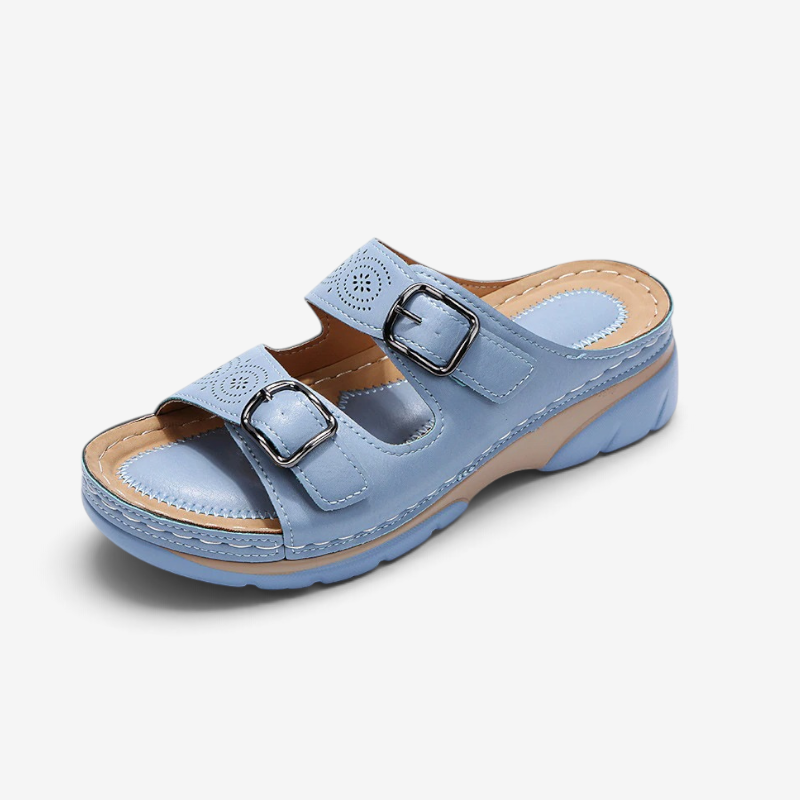 Amelia - Sandals with Adjustable Straps and Heel