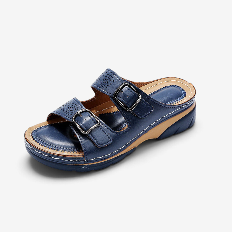 Amelia - Sandals with Adjustable Straps and Heel