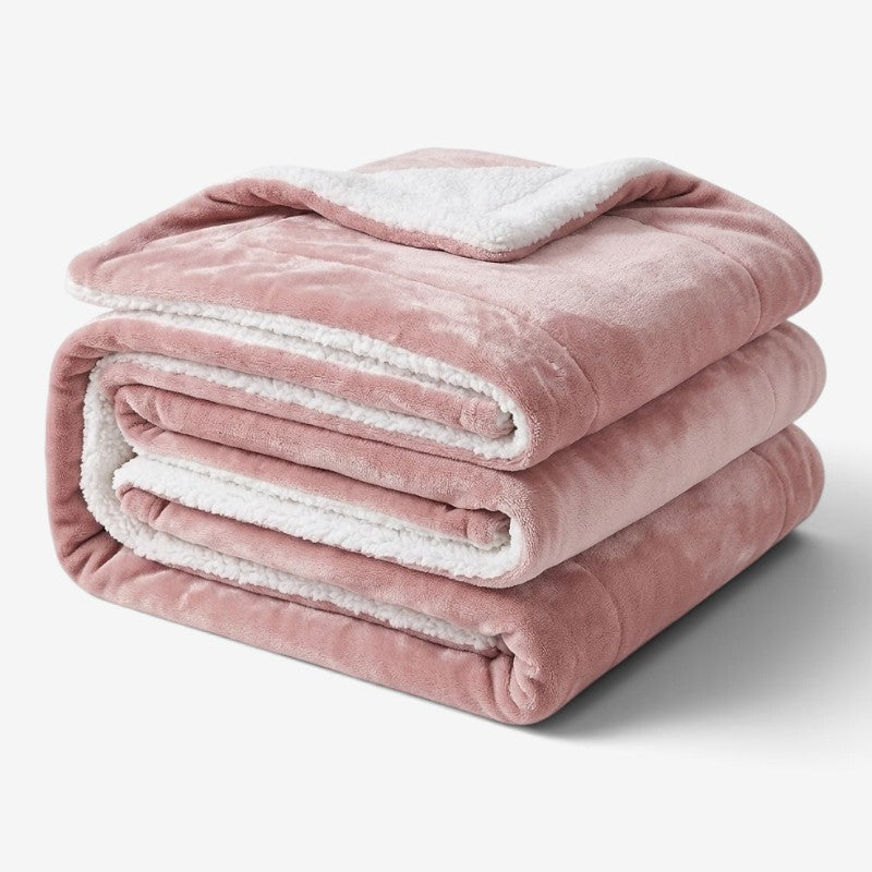 SherpaDuo – Manta de forro polar sherpa bicolor
