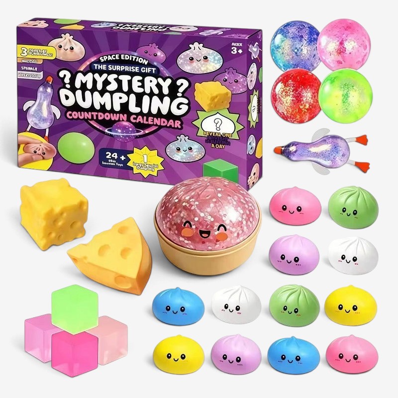 Squishvent - Squishy Toy Advent Calendar With Slow Return Foam