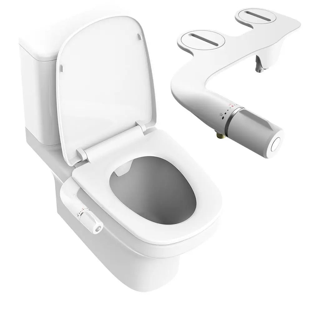 PureSpray – Sedile WC bidet manuale con doppio spruzzatore per una pulizia confortevole