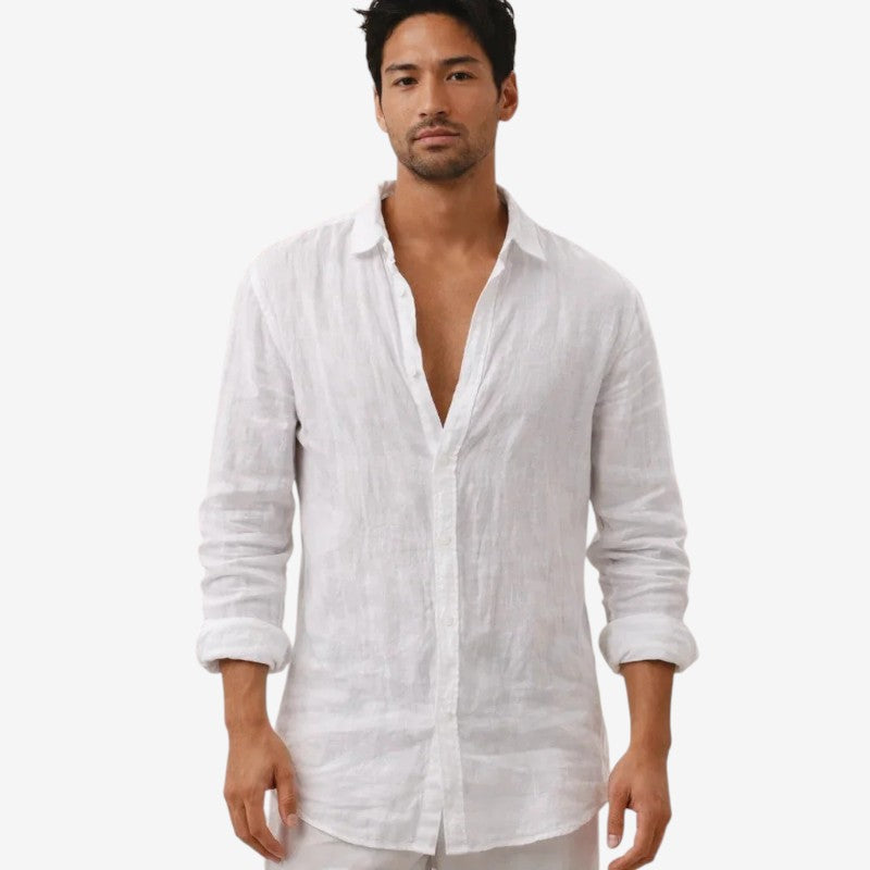 Men's Long Sleeve Button Front Shirt