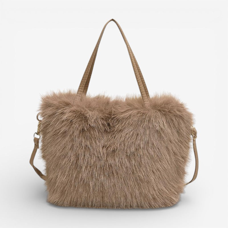Kessira – Sac à main avec poignées et bandoulière | Bandoulière amovible et réglable pour port polyvalent | Accessoire simple pour tous les jours | Taille standard | Beige, Kaki
