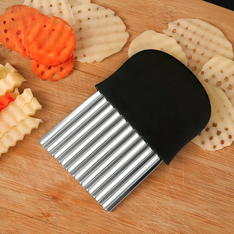 Tagliaverdure ondulato CrinkleCraft in acciaio inossidabile