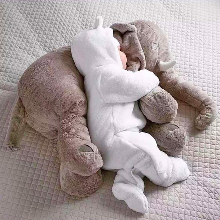 BabyBard - Měkký polštářek s motivem slona pro děti pro pohodlí a mazlení