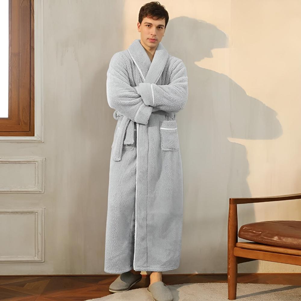Fleecový župan FleeceMantle - unisex s opaskom a prednými vreckami