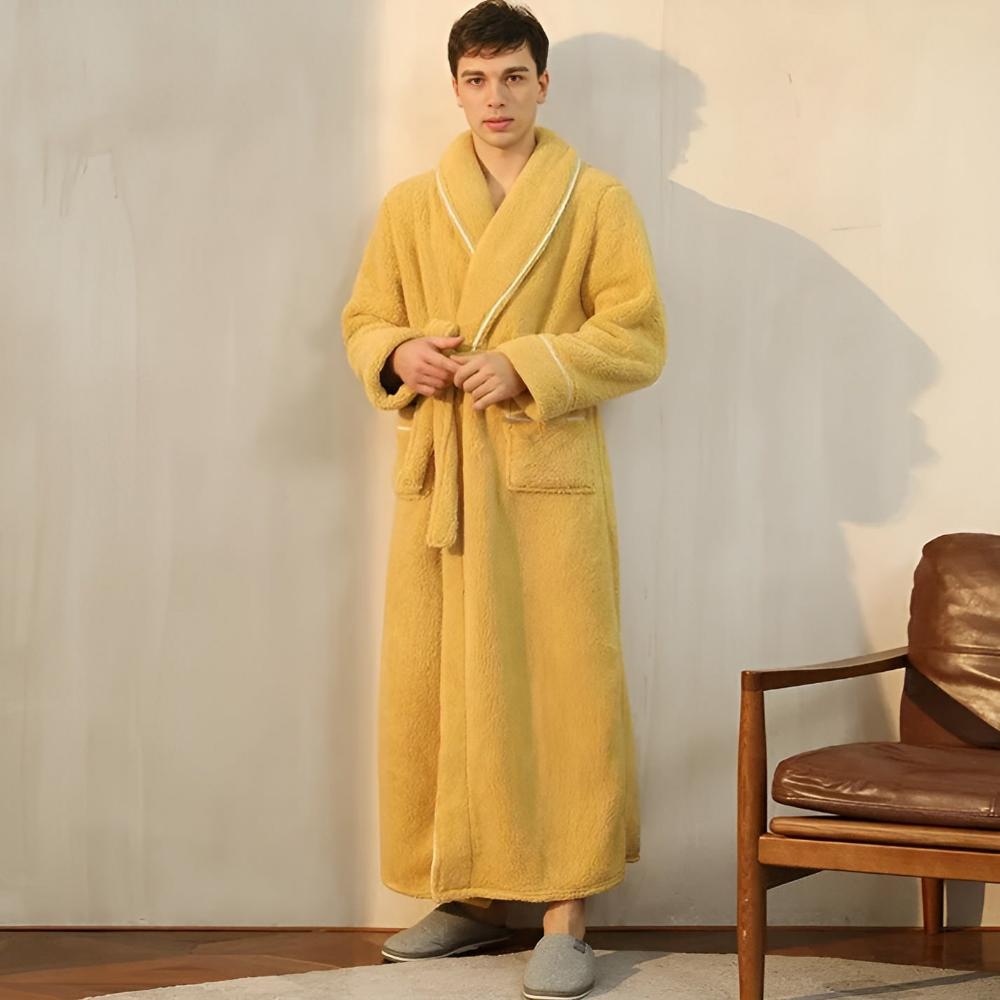Fleecový župan FleeceMantle - unisex s opaskom a prednými vreckami