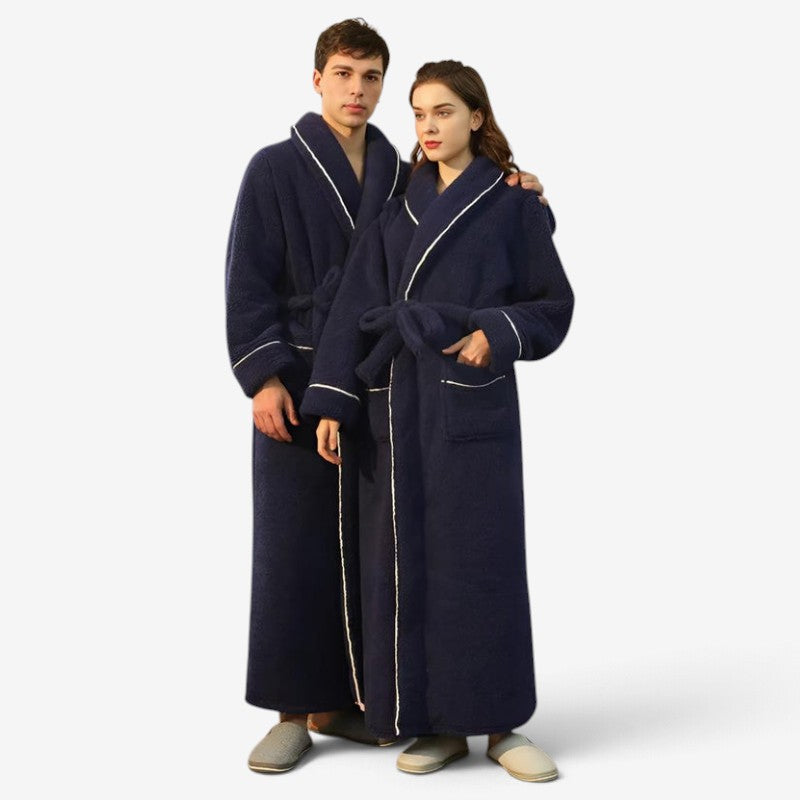 Fleecový župan FleeceMantle - unisex s opaskom a prednými vreckami