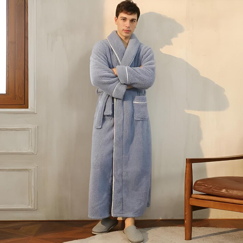 Fleecový župan FleeceMantle - unisex s opaskom a prednými vreckami