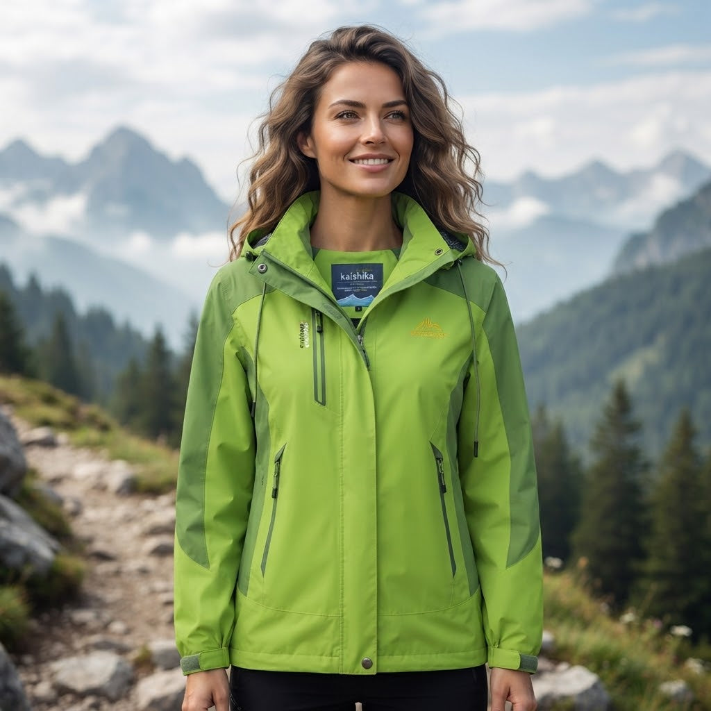 Coverly - Cappotto da donna con cappuccio integrato e fodera