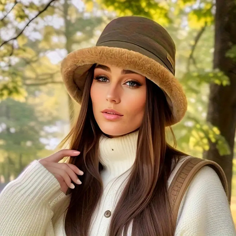 Laura - Klasický klobouk se širokou krempou a měkkou podšívkou pro teplo a pohodlí