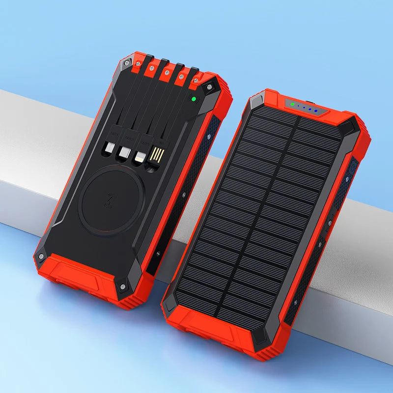 SunCharge - Powerbank solar cu multiple porturi de încărcare