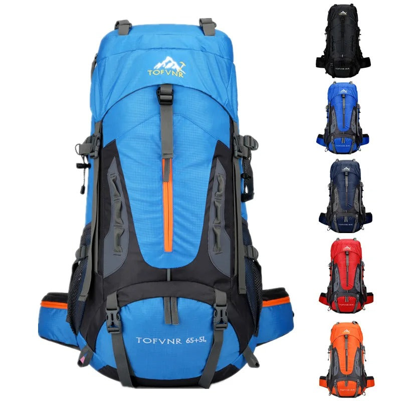 AquaTrek - Elegancki plecak outdoorowy z bezpiecznym zamkiem i pojemnymi kieszeniami