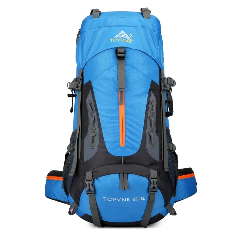 AquaTrek - Elegancki plecak outdoorowy z bezpiecznym zamkiem i pojemnymi kieszeniami