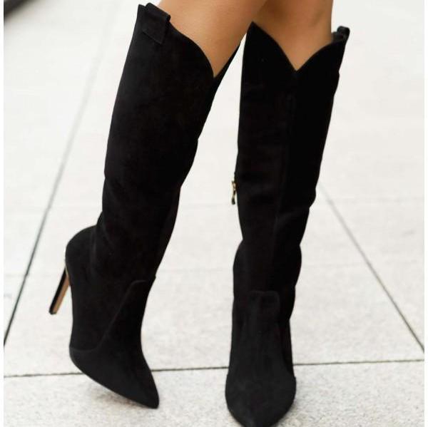 Selene - Bottes à talons hauts sophistiquées avec semelles antidérapantes