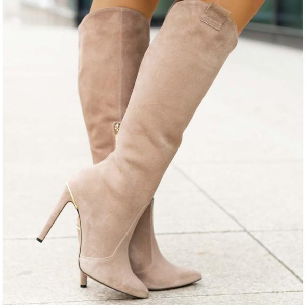 Selene - Bottes à talons hauts sophistiquées avec semelles antidérapantes