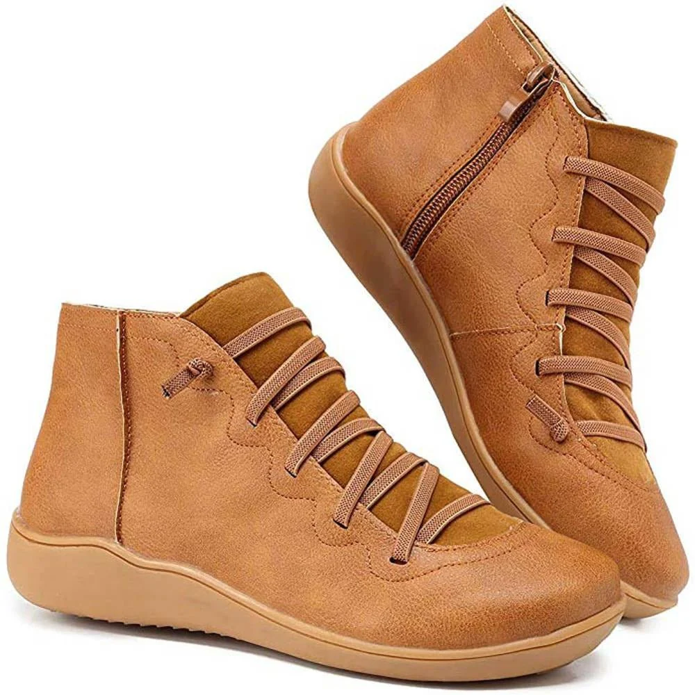 Alana - Lightweight non-slip boots with side zipper
