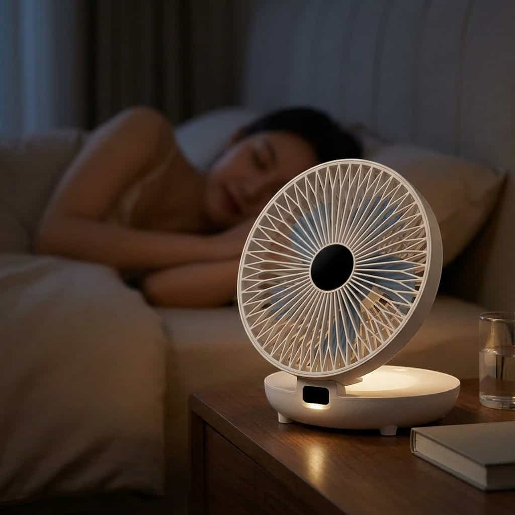 CooloraFlex - Portable Cooling Fan with Foldable Design