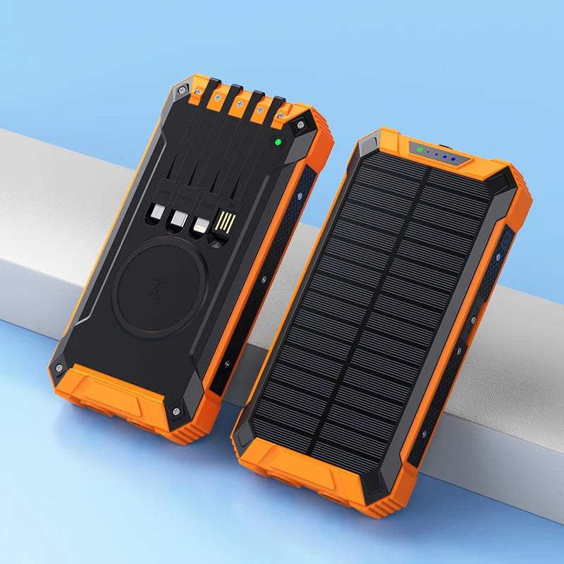 SunCharge - Powerbank solar cu multiple porturi de încărcare